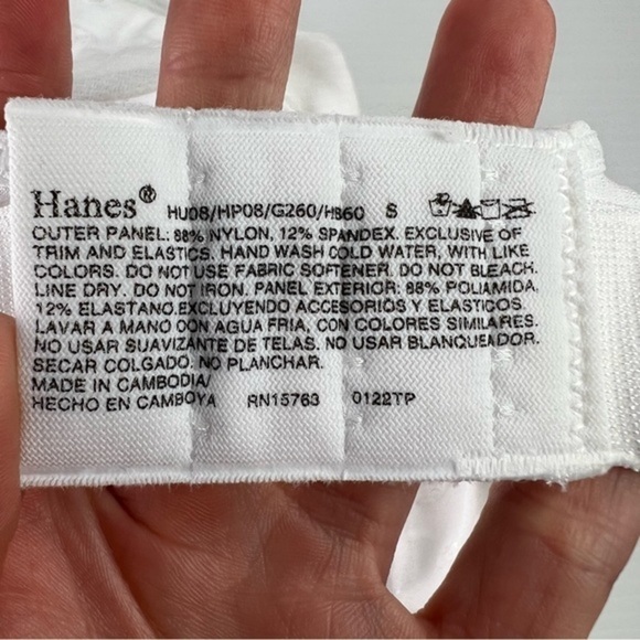 Hanes Women's ComfortFlex Fit Full Coverage Wirefree White Size small - Picture 5 of 7